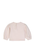 Tuta per neonata Chloé Kids rosa con stampa logo sul davanti C21348 46J CHLOE' KIDS 