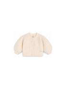 Cardigan per neonata Chloé Kids beige con abbottonatura frontale C21361 148 CHLOE' KIDS 
