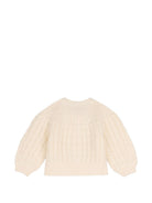 Cardigan per neonata Chloé Kids beige con abbottonatura frontale C21361 148 CHLOE' KIDS 