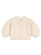 Cardigan per neonata Chloé Kids beige con abbottonatura frontale C21361 148 CHLOE' KIDS 