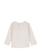 T-shirt per neonata Chloé Kids beige con applicazione a cuore sul petto C21363 B39 CHLOE' KIDS 