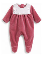 Tutina per neonata Chloé Kids rosa con finitura vellutata C21369 48S CHLOE' KIDS 
