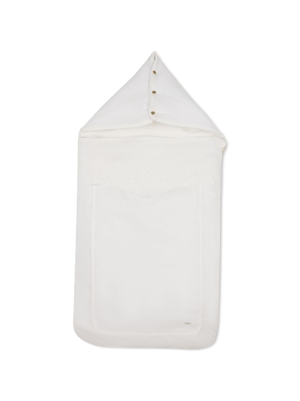 Sacco nanna per neonata Chloé Kids bianco con orlo a smerlo C21383 117 CHLOE' KIDS 