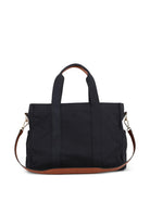 Borsa fasciatoio per neonata Chloè Kids nera con applicazione con logo sul davanti C21387 859 CHLOE' KIDS 