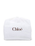 Borsa fasciatoio per neonata Chloè Kids nera con applicazione con logo sul davanti C21387 859 CHLOE' KIDS 