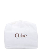 Borsa fasciatoio per neonata Chloé Kids beige con fantasia pied-de-poule C21388 Z67 CHLOE' KIDS 