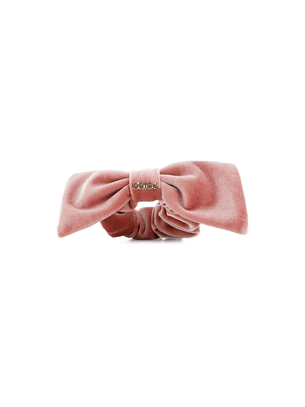 Elastico per capelli per bambina Chloé Kids rosa con placca con logo C21391 48W CHLOE' KIDS 