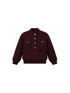 Maglione per bambina Chloé Kids rosso con tasche frontali C21399 94E CHLOE' KIDS 