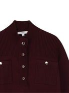 Maglione per bambina Chloé Kids rosso con tasche frontali C21399 94E CHLOE' KIDS 