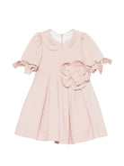 Abito per neonata Colorichiari rosa con con applicazione fiore sul davanti FB108836 5034 82 COLORICHIARI 
