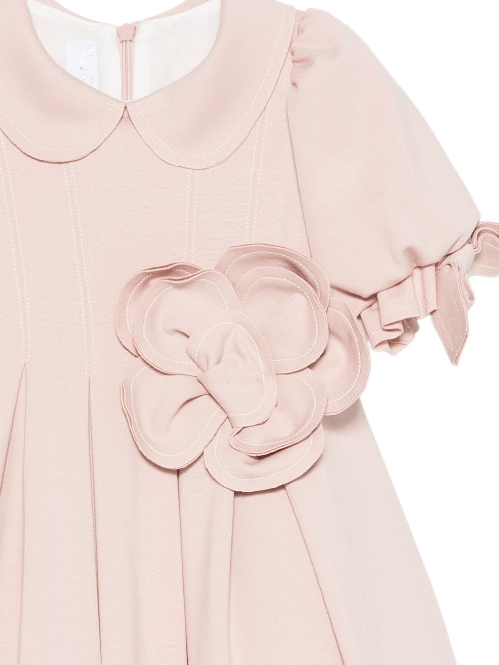 Abito per neonata Colorichiari rosa con con applicazione fiore sul davanti FB108836 5034 82 COLORICHIARI 
