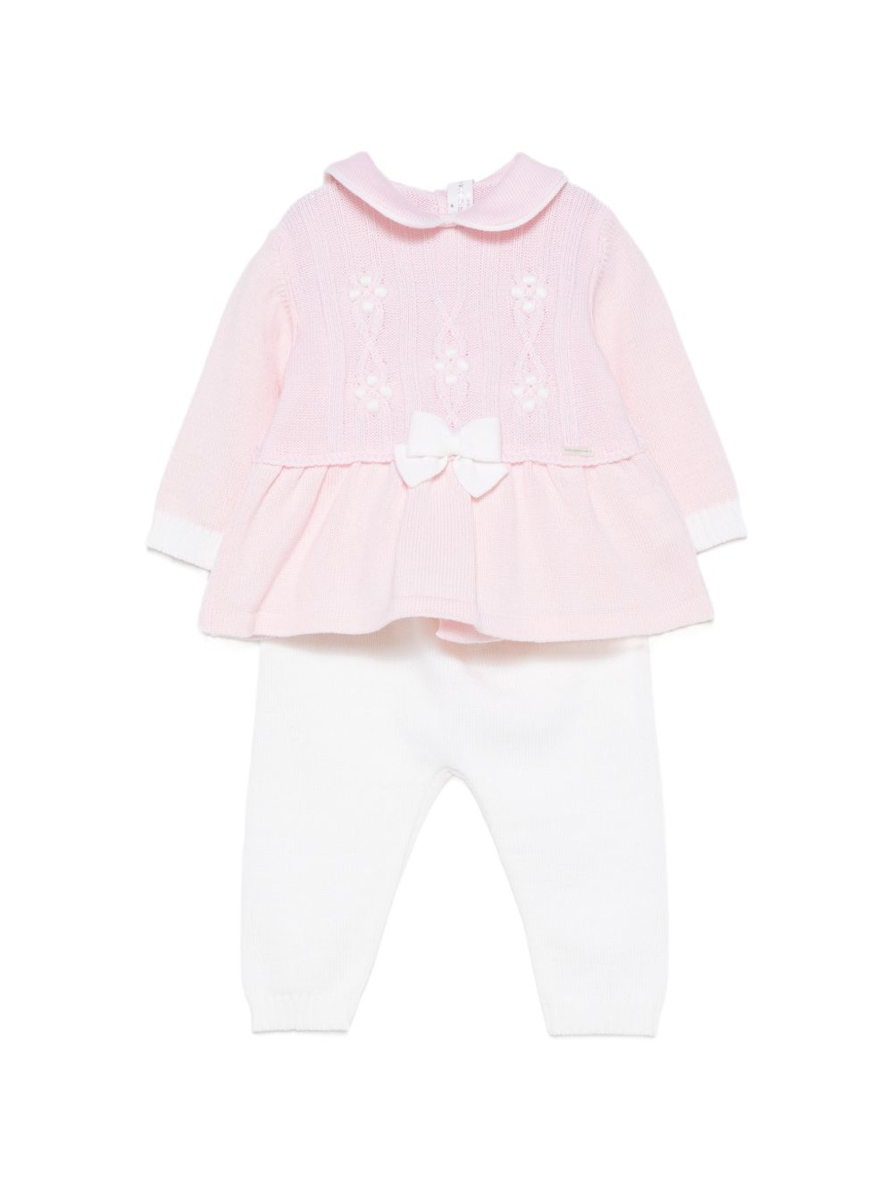 Set maglia e pantaloni per neonata Colorichiari multicolore con dettaglio fiocco FF218590 2088 8020 COLORICHIARI 
