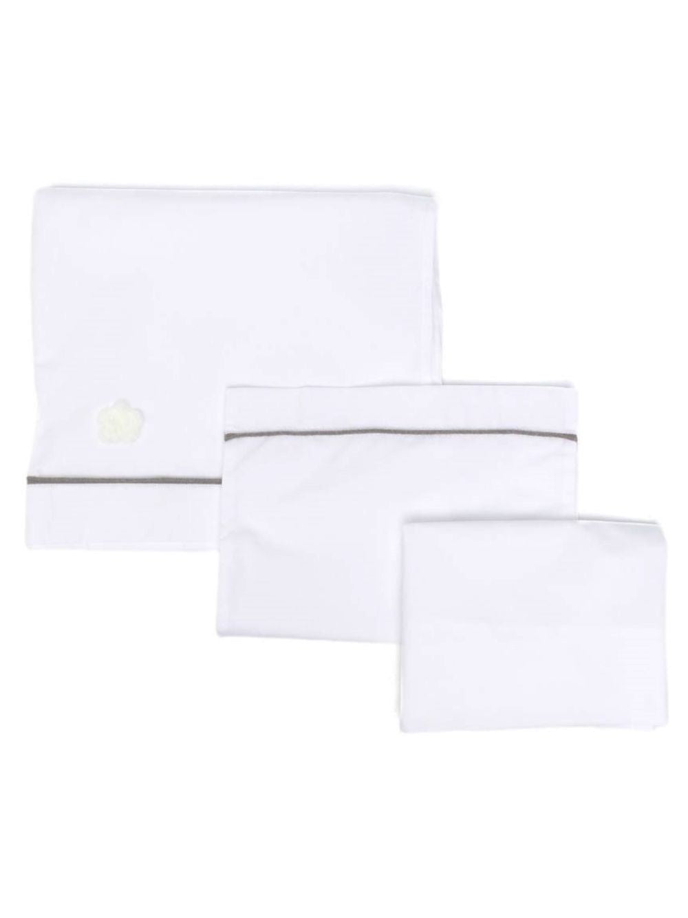 Set biancheria per neonati Colorichiari bianco con ricamo fiori in rilievo FF728608 2300 9720 COLORICHIARI 