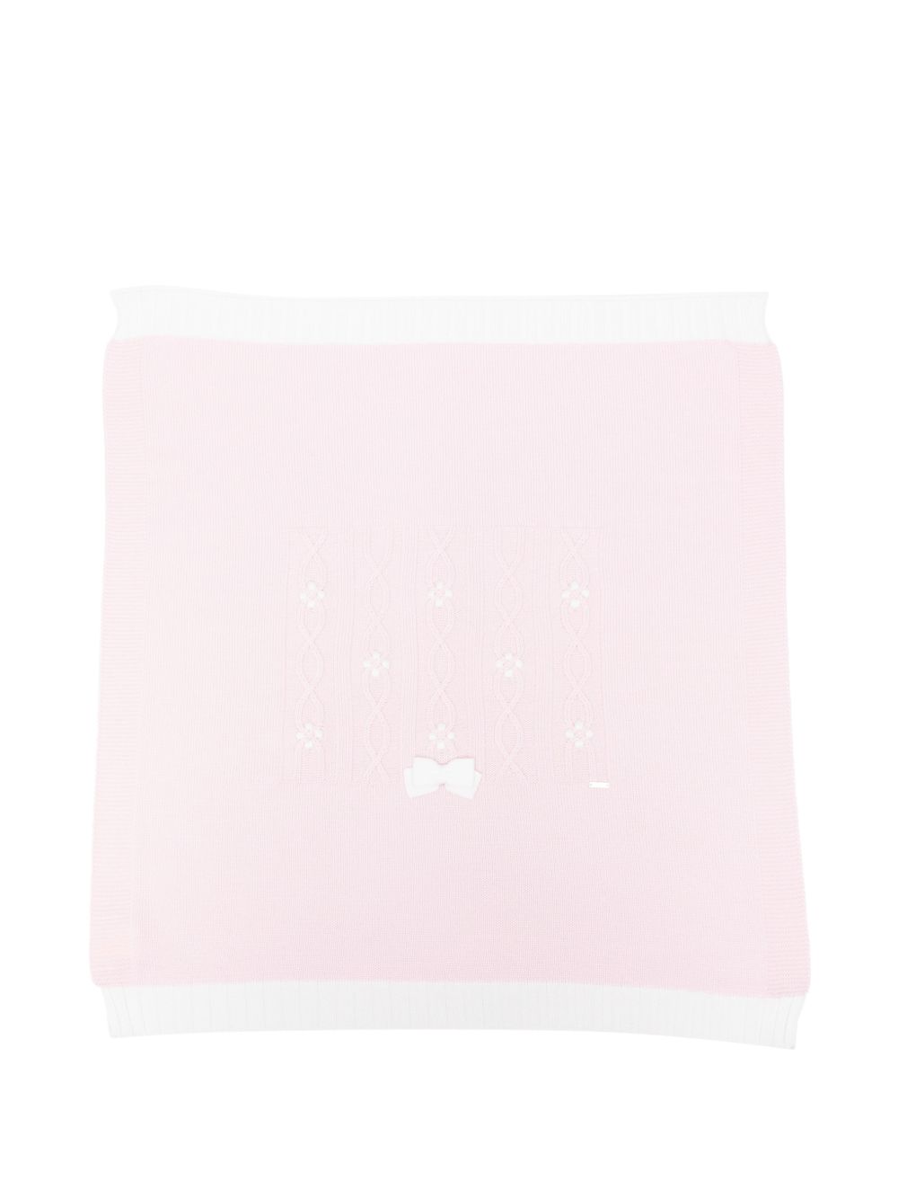 Coperta per neonata Colorichiari rosa con dettaglio fiocco FF778589 2088 8020 COLORICHIARI 