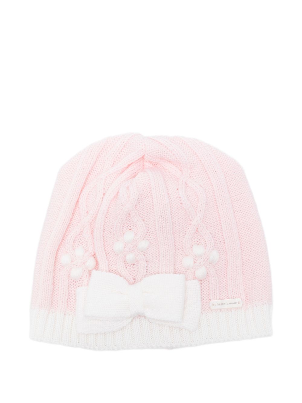 Cappello per neonata Colorichiari rosa con dettaglio fiocco in rilievo FF788586 2088 8020 COLORICHIARI 