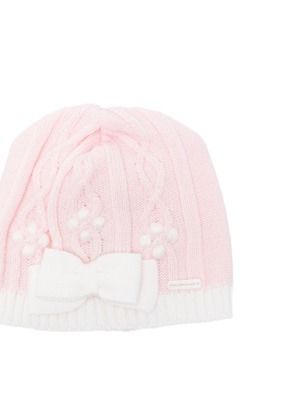 Cappello per neonata Colorichiari rosa con dettaglio fiocco in rilievo FF788586 2088 8020 COLORICHIARI 