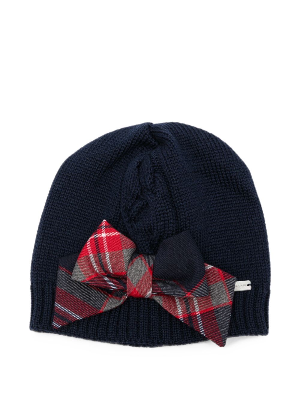 Cappello per neonata Colorichiari blu con dettaglio fiocco FF788760 2088a 60 COLORICHIARI 