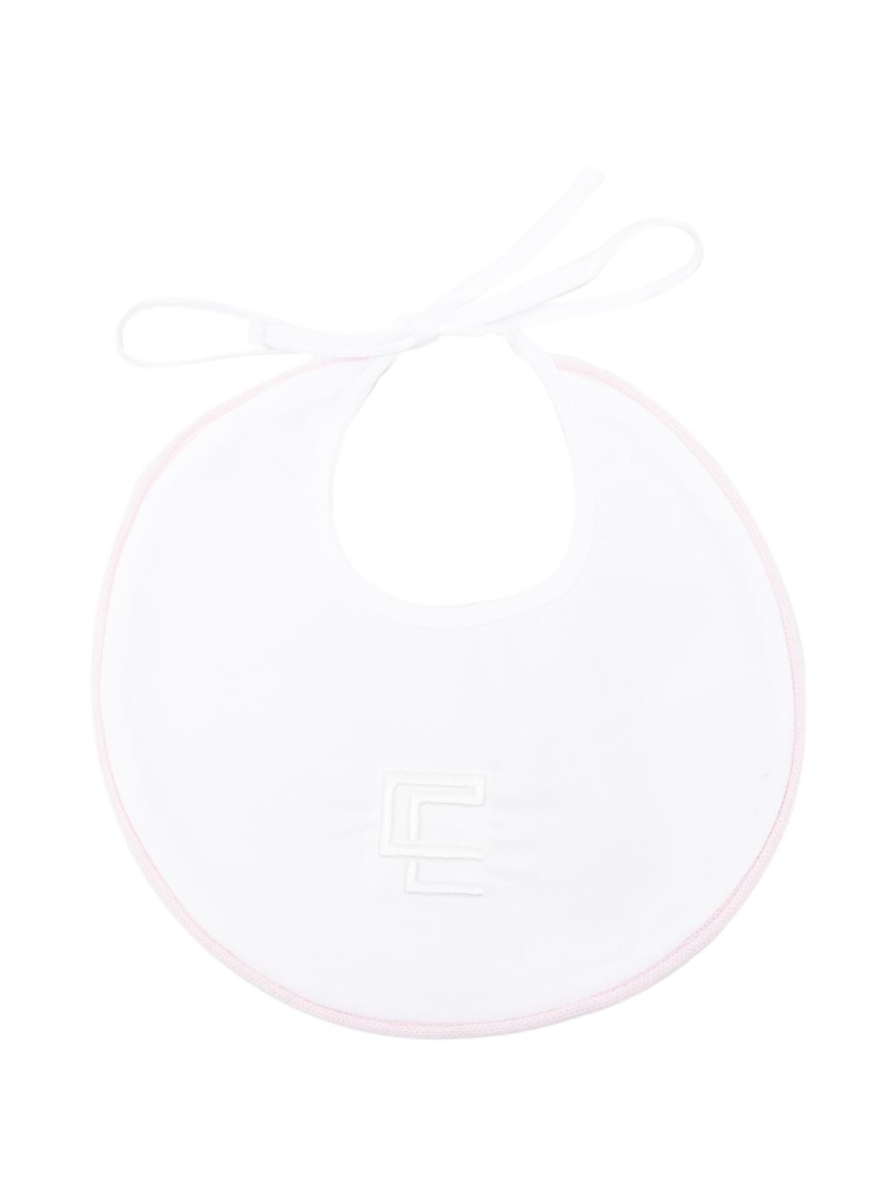 Bavaglino per neonata Colorichiari bianco con dettagli rosa FI238593 2300a 8020 COLORICHIARI 