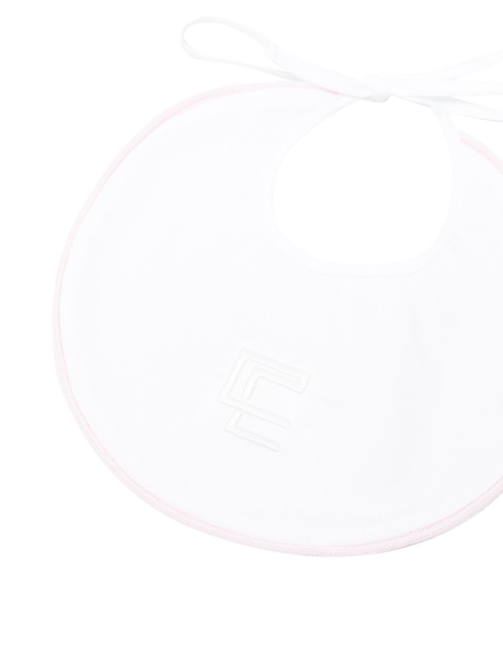 Bavaglino per neonata Colorichiari bianco con dettagli rosa FI238593 2300a 8020 COLORICHIARI 