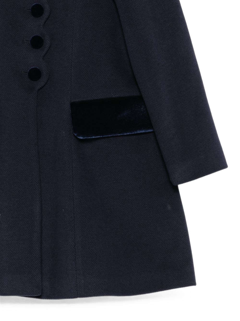 Cappotto per bambina Colorichiari blu navy con orlo a smerlo FN118850 3030a 60 COLORICHIARI 