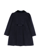 Cappotto per bambina Colorichiari blu navy con orlo a smerlo FN118850 3030a 60 COLORICHIARI KIDS 