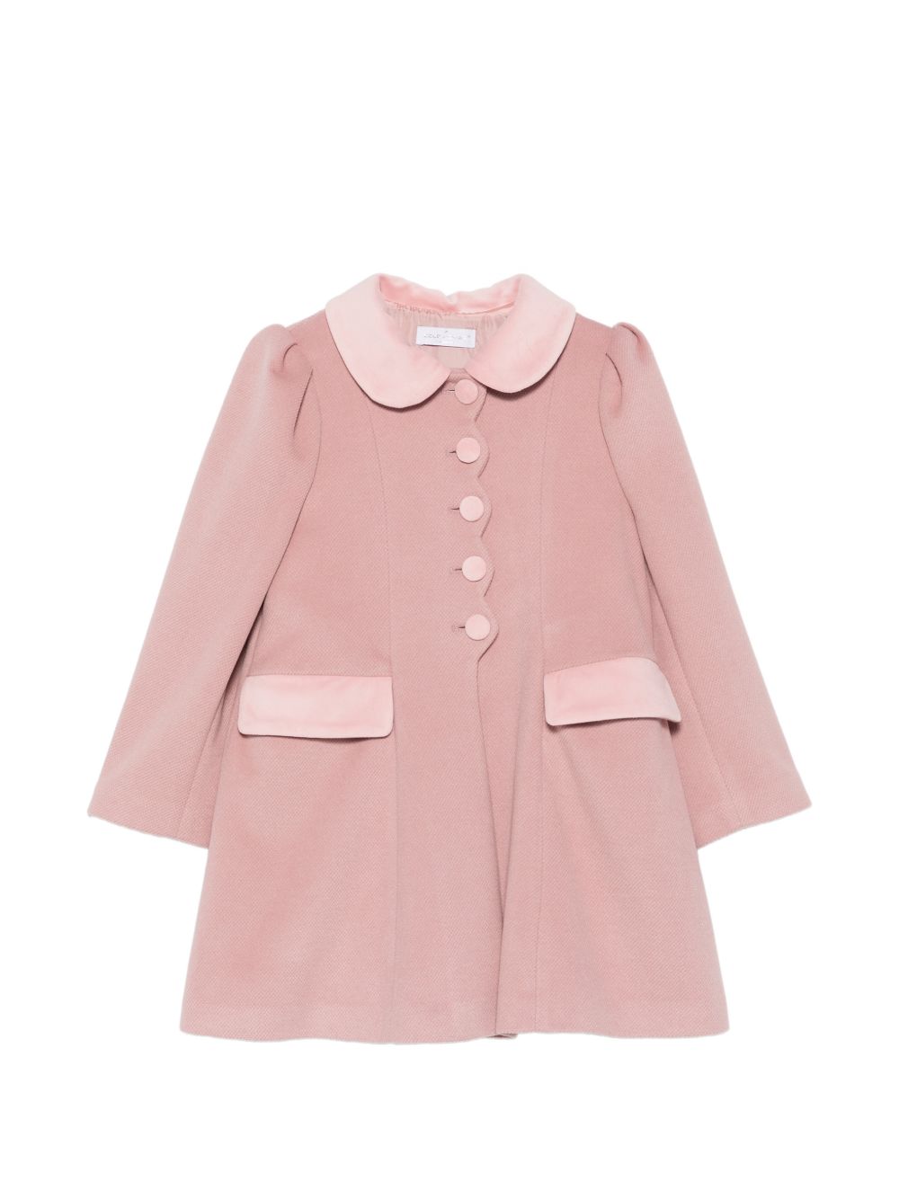 Cappotto per bambina Colorichiari rosa con colletto alla Peter Pan FN118850 5047a 81 COLORICHIARI 