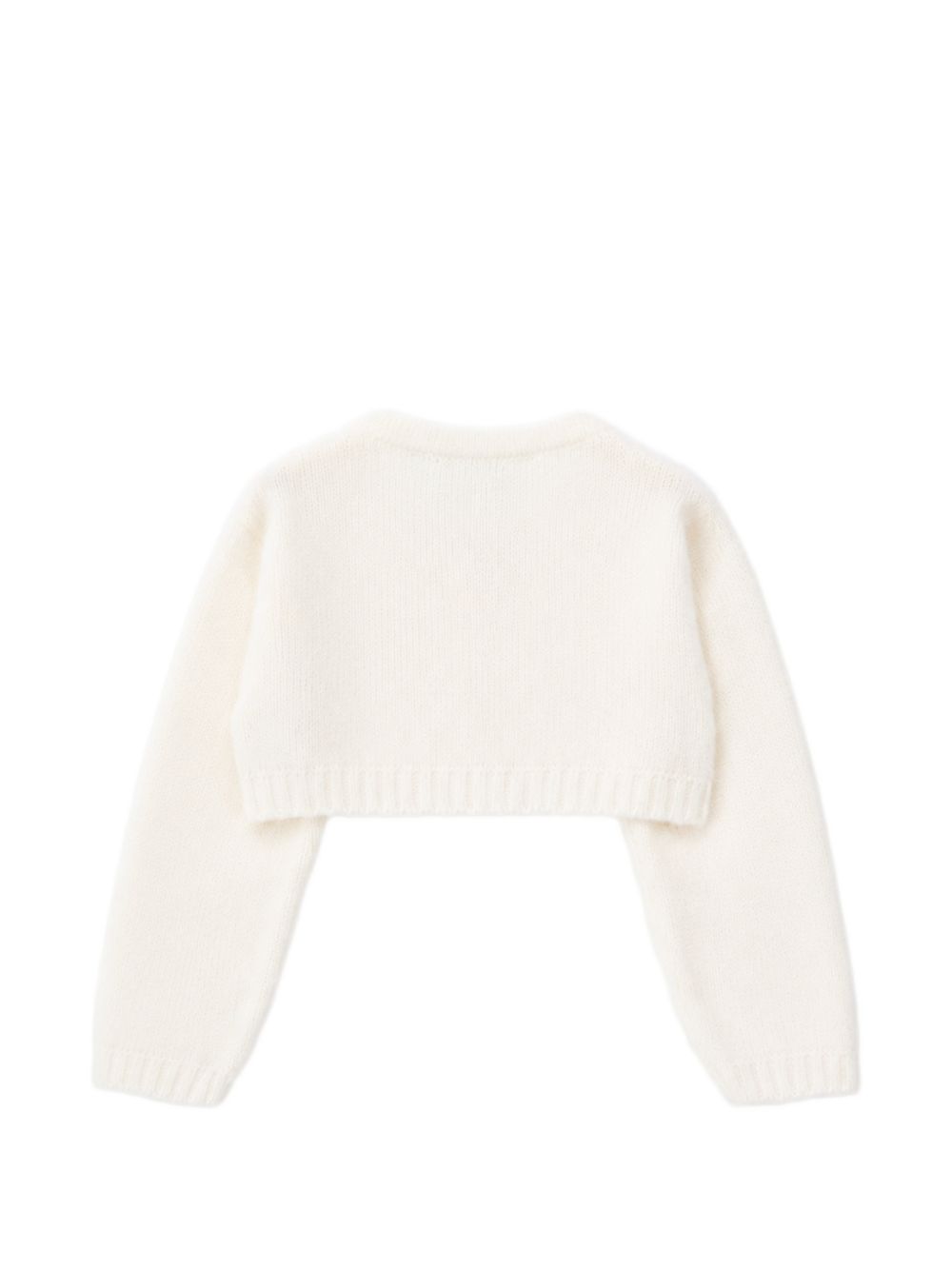 Cardigan per neonata Colorichiari bianco con design lavorato a maglia FN878822 2088 20 COLORICHIARI 