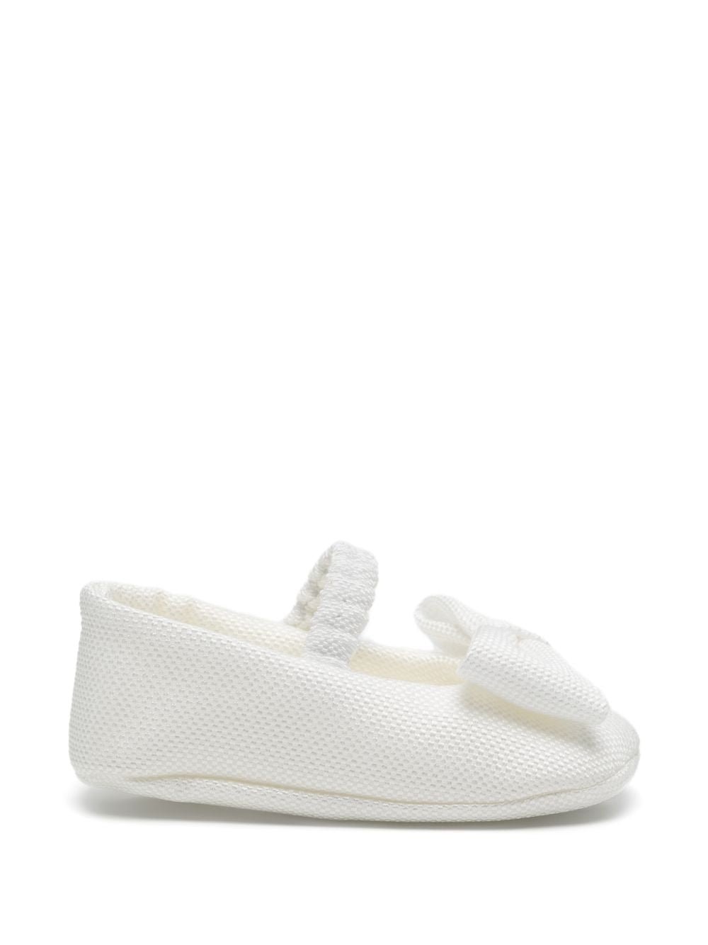 Ballerine per neonata Colorichiari bianche con dettaglio fiocco sul davanti FN958812 2852 15 COLORICHIARI 