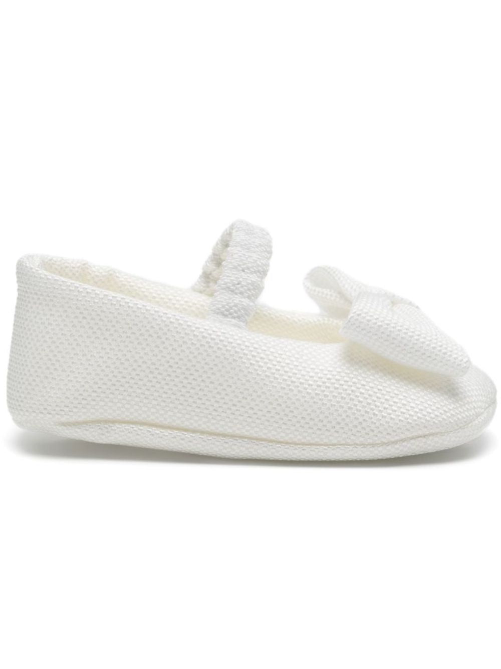 Ballerine per neonata Colorichiari bianche con dettaglio fiocco sul davanti FN958812 2852 15 COLORICHIARI 