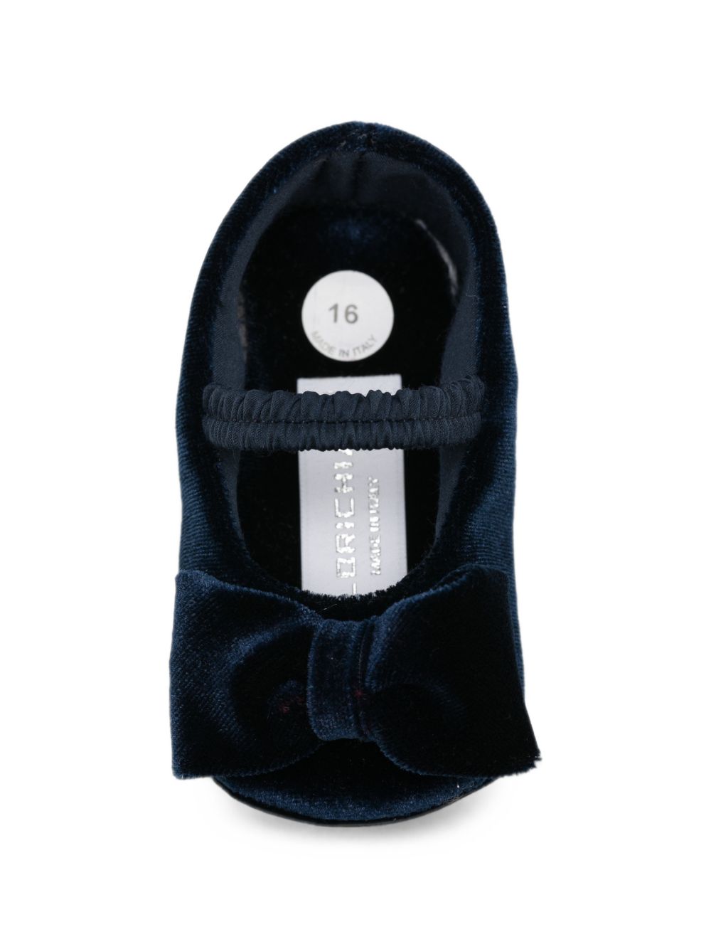 Ballerine per neonata Colorichiari blu in velluto con fiocco FN958843 5045 60 COLORICHIARI 
