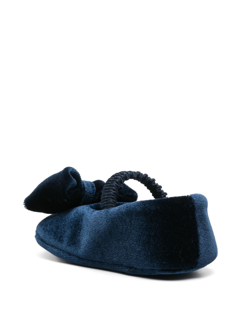 Ballerine per neonata Colorichiari blu in velluto con fiocco FN958843 5045 60 COLORICHIARI 