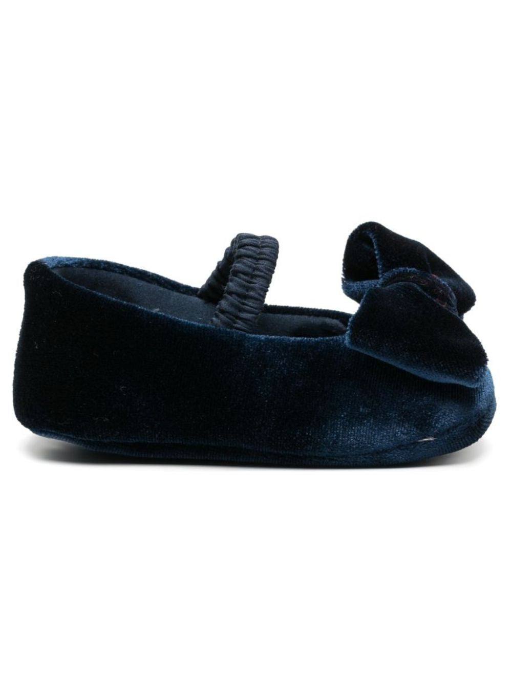 Ballerine per neonata Colorichiari blu in velluto con fiocco FN958843 5045 60 COLORICHIARI 