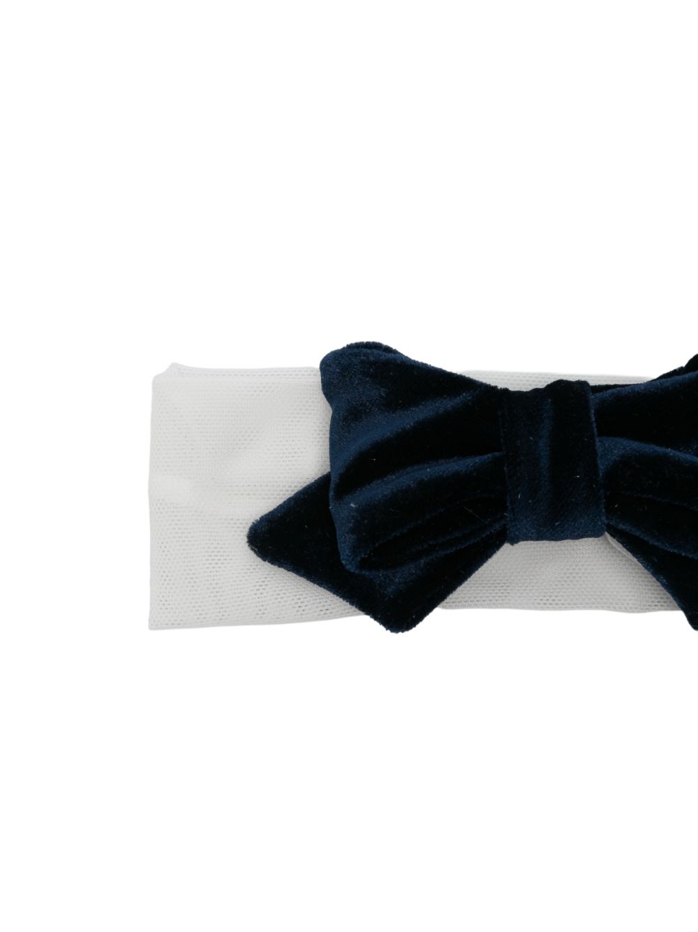 Fascia per neonata Colorichiari bianca con fiocco in velluto FN978858 5045 60 COLORICHIARI 