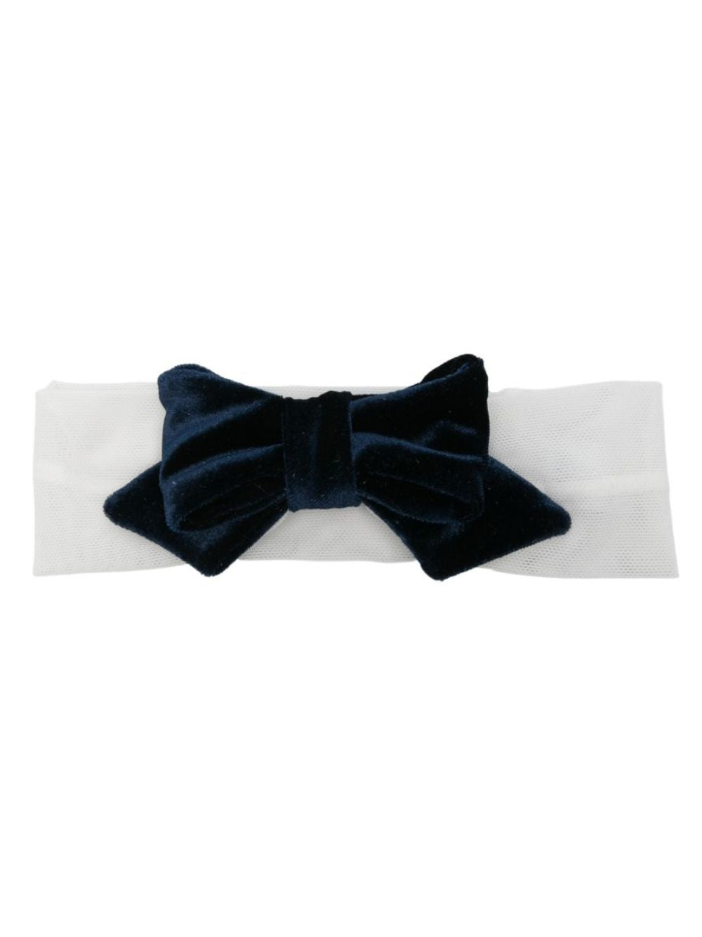 Fascia per neonata Colorichiari bianca con fiocco in velluto FN978858 5045 60 COLORICHIARI 