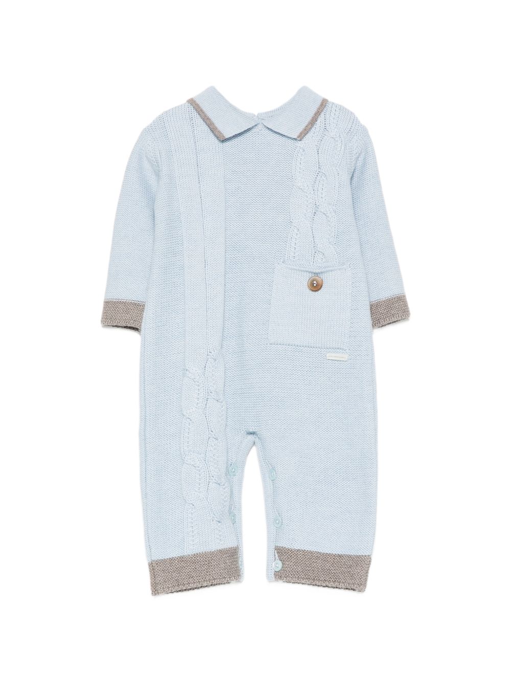 Tutina per neonato Colorichiari azzurra con trama intrecciata MF168639 2088 5197 COLORICHIARI 