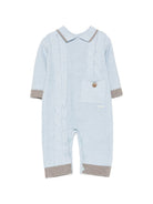 Tutina per neonato Colorichiari azzurra con trama intrecciata MF168639 2088 5197 COLORICHIARI 