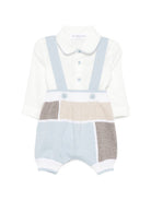 Completo patchwork per neonato Colorichiari multicolor con bottoni MF438599 2088 5123 COLORICHIARI 