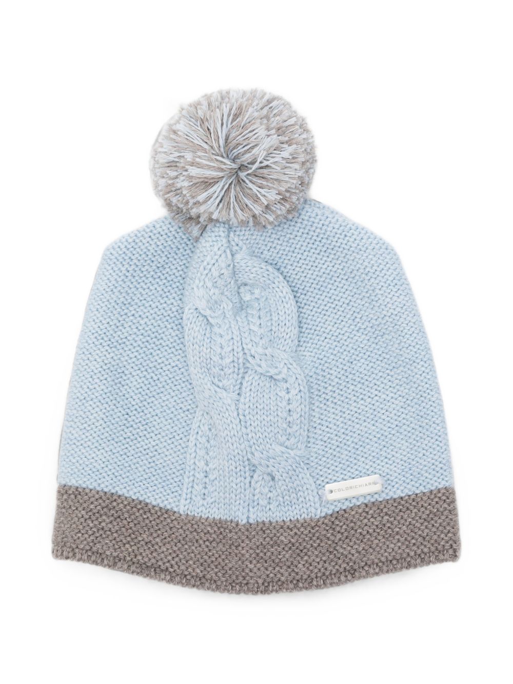 Cappello per neonato Colorichiari azzurro con pompon MF788640 2088 5197 COLORICHIARI 