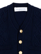 Cardigan per neonato Colorichiari blu con bottoni color oro MF848757 2088 60 COLORICHIARI 