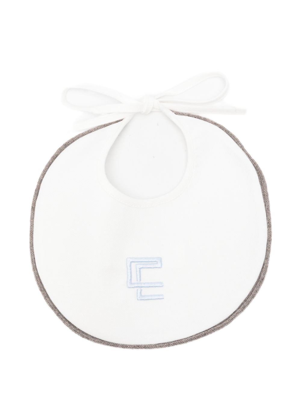 Bavaglino per neonato Colorichiari bianco con logo ricamato sul davanti MI238644 2253 5197 COLORICHIARI 