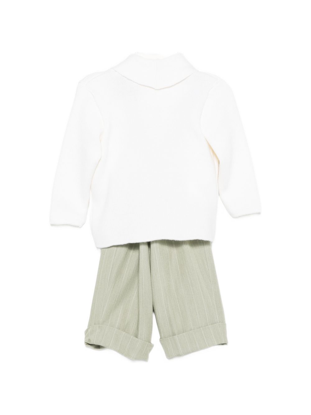 Set giacca camicia pantaloni e papillon per neonato Colorichiari multicolore con motivo gessato MN408718 5004b 36 COLORICHIARI 