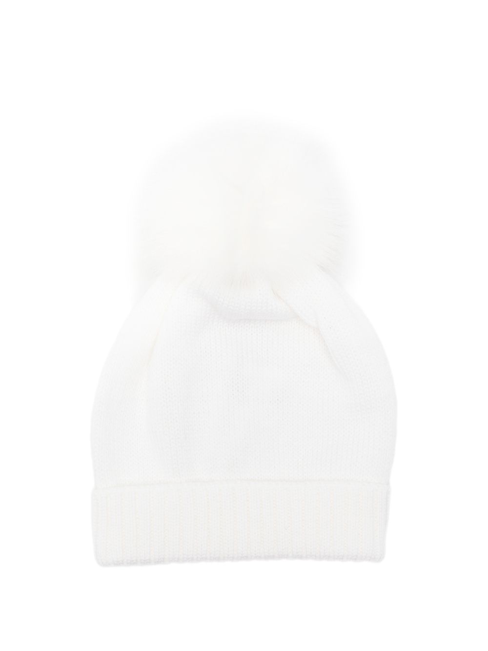 Berretto per neonato Colorichiari bianco con pompon MN788808 2088 20 COLORICHIARI 