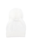 Berretto per neonato Colorichiari bianco con pompon MN788808 2088 20 COLORICHIARI 