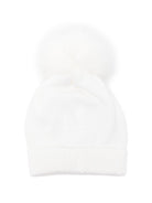 Berretto per neonato Colorichiari bianco con pompon MN788808 2088 20 COLORICHIARI 