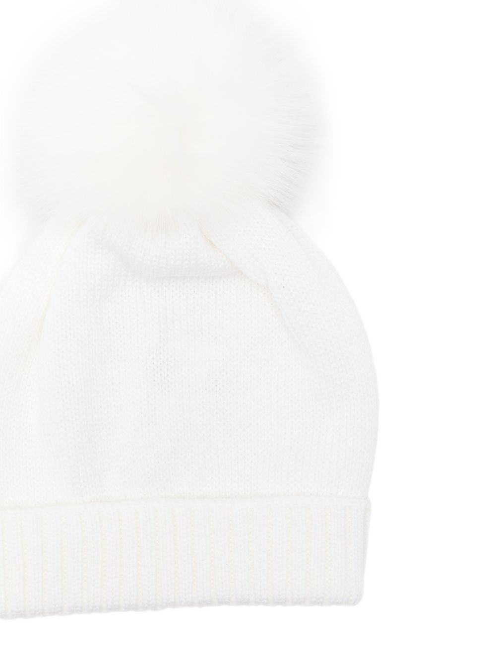 Berretto per neonato Colorichiari bianco con pompon MN788808 2088 20 COLORICHIARI 