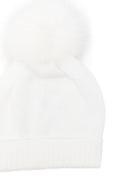 Berretto per neonato Colorichiari bianco con pompon MN788808 2088 20 COLORICHIARI 
