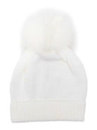 Berretto per neonato Colorichiari bianco con pompon MN788808 2088 20 COLORICHIARI 