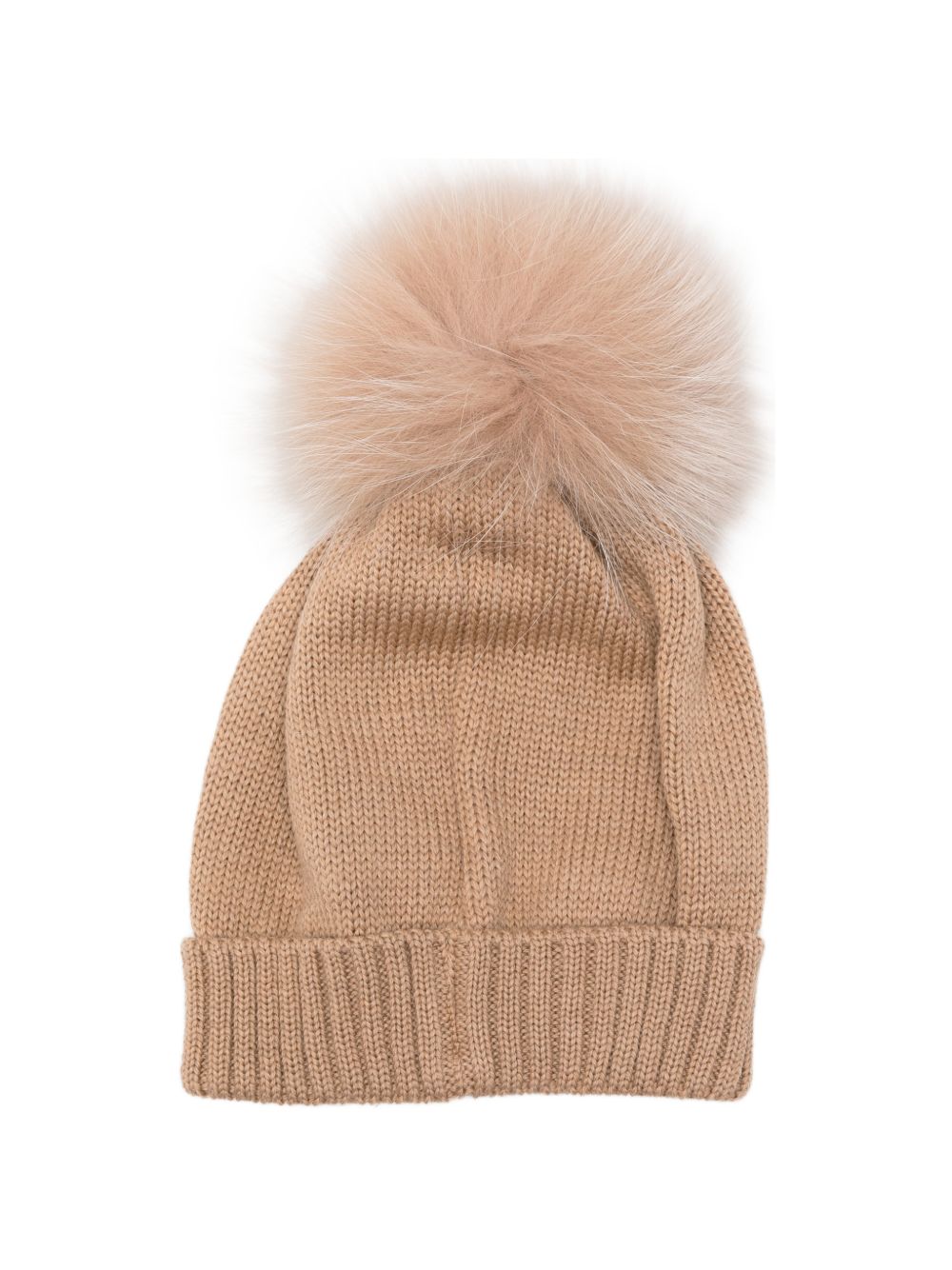 Berretto per neonato Colorichiari beige con pompon MN788808 2088 41 COLORICHIARI 