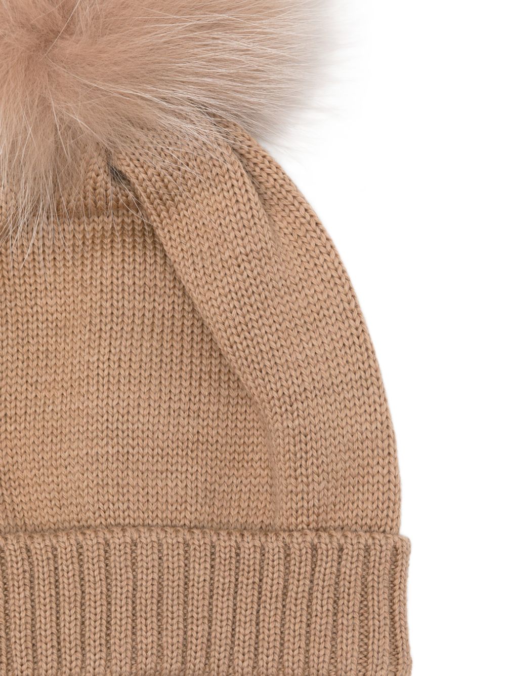 Berretto per neonato Colorichiari beige con pompon MN788808 2088 41 COLORICHIARI 
