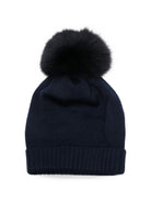 Cappello per bambino Colorichiari blu con pompon MN788808 2088 60 COLORICHIARI 